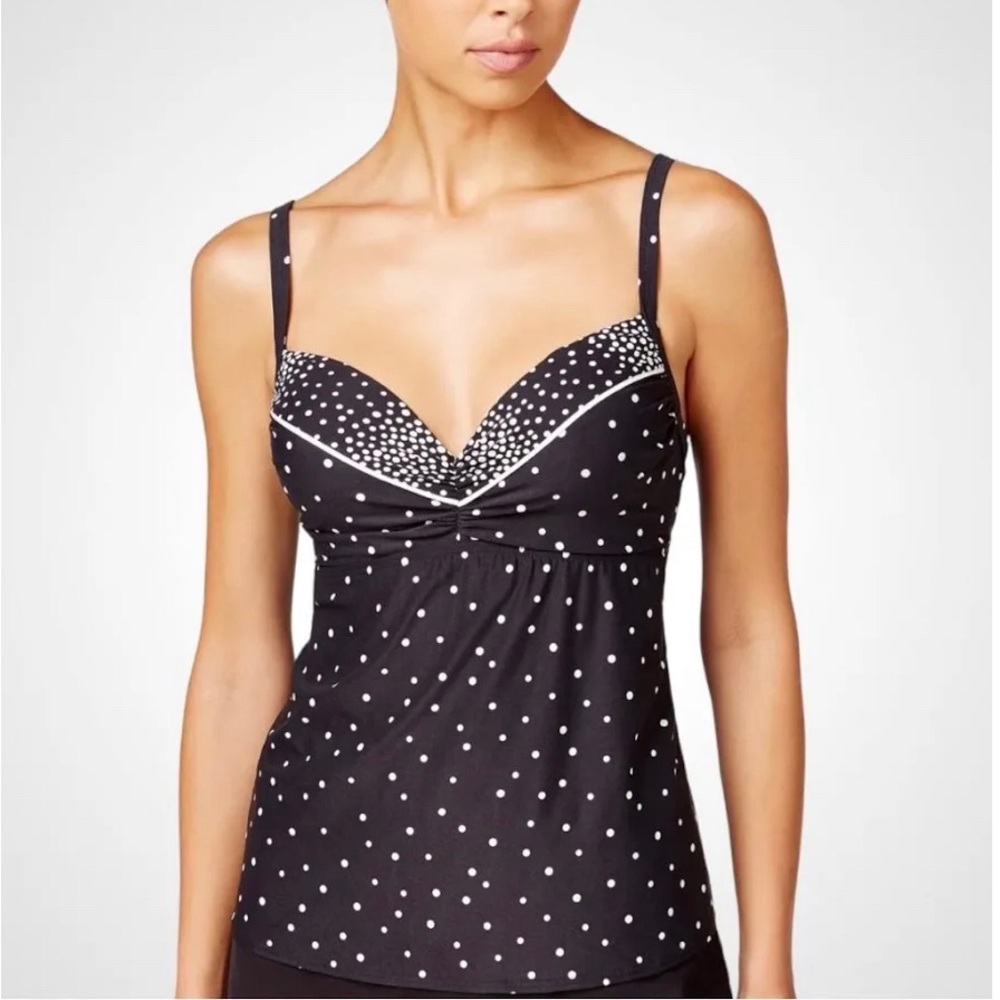 ⏳EUC- Coco Reef ‘Divine Power’ Underwire Polka Dot Tankini Top